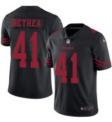 Nike 49ers #41 Antoine Bethea Black Youth Stitched NFL Limited Rush Jersey