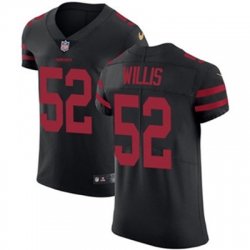 Nike 49ers #52 Patrick Willis Black Alternate Mens Stitched NFL Vapor Untouchable Elite Jersey
