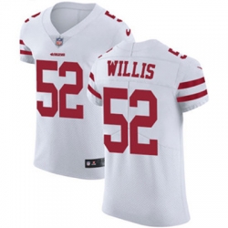Nike 49ers #52 Patrick Willis White Mens Stitched NFL Vapor Untouchable Elite Jersey