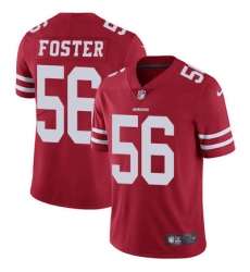 Nike 49ers #56 Reuben Foster Red Team Color Mens Stitched NFL Vapor Untouchable Limited Jersey
