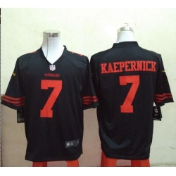 Nike 49ers #7 Colin Kaepernick Black Alternate Mens Stitched NFL Game Jersey