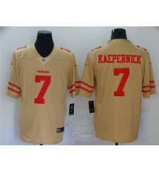 Nike 49ers 7 Colin Kaepernick Cream Inverted Legend Limited Jersey