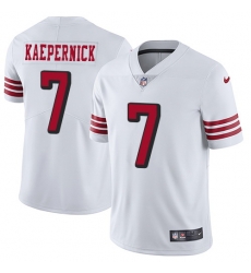 Nike 49ers #7 Colin Kaepernick White Rush Mens Stitched NFL Vapor Untouchable Limited Jersey