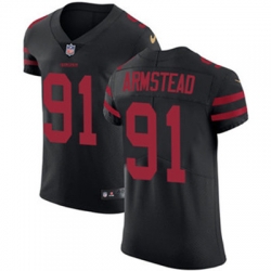 Nike 49ers #91 Arik Armstead Black Alternate Mens Stitched NFL Vapor Untouchable Elite Jersey