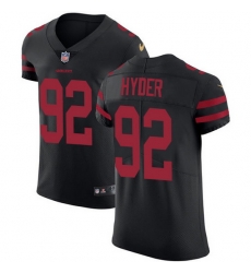 Nike 49ers 92 Kerry Hyder Black Alternate Men Stitched NFL New Elite Jersey