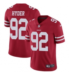 Nike 49ers 92 Kerry Hyder Red Team Color Men Stitched NFL Vapor Untouchable Limited Jersey