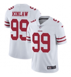 Nike 49ers 99 Javon Kinlaw White Men Stitched NFL Vapor Untouchable Limited Jersey
