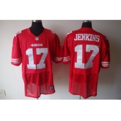 Nike San Francisco 49Ers 17 A.J. Jenkins Red Elite NFL Jersey