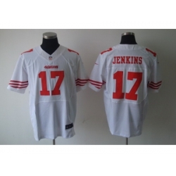 Nike San Francisco 49Ers 17 A.J. Jenkins White Elite NFL Jersey