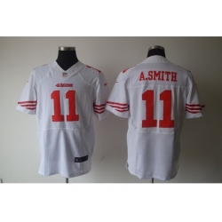 Nike San Francisco 49ers 11 Alex Smith White Elite NFL Jersey