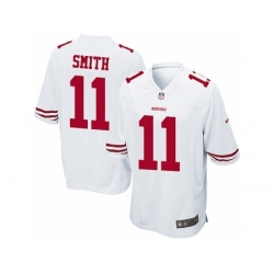 Nike San Francisco 49ers 11 Alex Smith White Game NFL Jersey