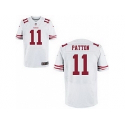 Nike San Francisco 49ers 11 Quinton Patton White Elite NFL Jersey