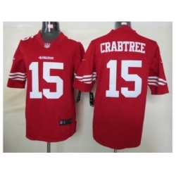 Nike San Francisco 49ers 15 Michael Crabtree Red Limited NFL Jersey