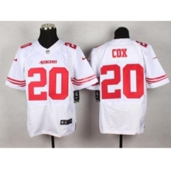 Nike San Francisco 49ers 20 Perrish Cox White Elite NFL Jersey