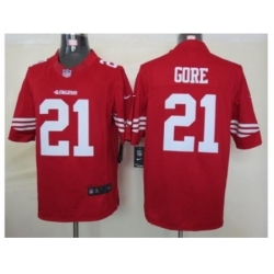 Nike San Francisco 49ers 21 Frank Gore Red Limited NFL Jersey