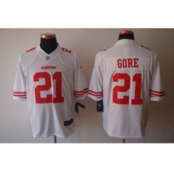 Nike San Francisco 49ers 21 Frank Gore White Limited NFL Jersey