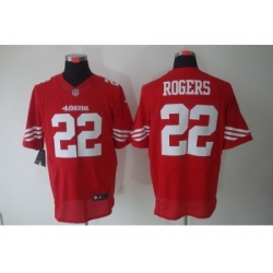 Nike San Francisco 49ers 22 Carlos Rogers Red Elite NFL Jersey