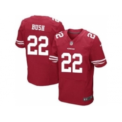 Nike San Francisco 49ers 22 Reggie Bush Red Elite NFL Jersey