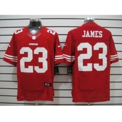 Nike San Francisco 49ers 23 LaMichael James Red Elite NFL Jersey