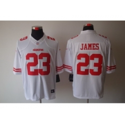 Nike San Francisco 49ers 23 LaMichael James White Limited NFL Jersey