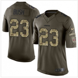 Nike San Francisco 49ers #23 Reggie Bush Green Men 27s Stitched NFL Limited Salute to Service Jersey