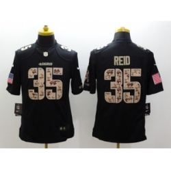 Nike San Francisco 49ers 35 Eric Reid black Limited Salute to Service NFL Jersey
