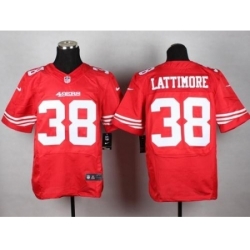 Nike San Francisco 49ers 38 Marcus Lattimore Red Elite NFL Jersey