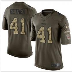 Nike San Francisco 49ers #41 Antoine Bethea Green Men 27s Stitched NFL Limited Salute to Service Jersey