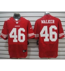 Nike San Francisco 49ers 46 Delanie Walker Red Elite NFL Jersey