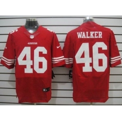 Nike San Francisco 49ers 46 Delanie Walker Red Elite NFL Jersey