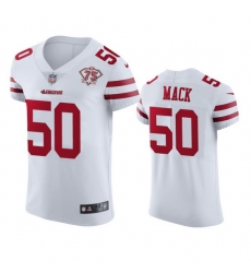 Nike San Francisco 49ers 50 Alex Mack White Men 75th Anniversary Stitched NFL Vapor Untouchable Elite Jersey