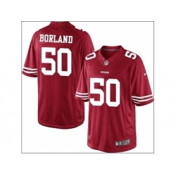 Nike San Francisco 49ers 50 Chris Borland Red Limited NFL Jersey