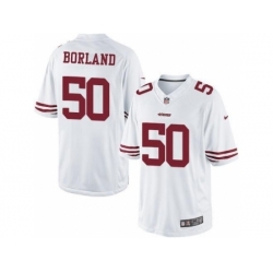 Nike San Francisco 49ers 50 Chris Borland White Limited NFL Jersey