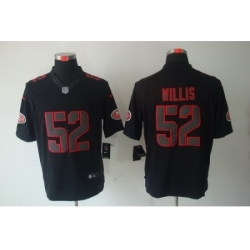Nike San Francisco 49ers 52 Patrick Willis Black Limited Impact NFL Jersey