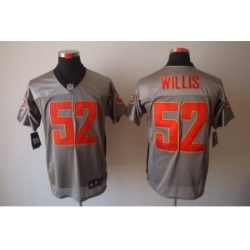 Nike San Francisco 49ers 52 Patrick Willis Grey Elite Shadow NFL Jersey