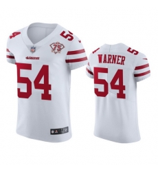 Nike San Francisco 49ers 54 Fred Warner White Men 75th Anniversary Stitched NFL Vapor Untouchable Elite Jersey