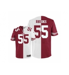 Nike San Francisco 49ers 55 Ahmad Brooks White Elite Split NFL Jersey