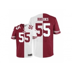 Nike San Francisco 49ers 55 Ahmad Brooks White Elite Split NFL Jersey