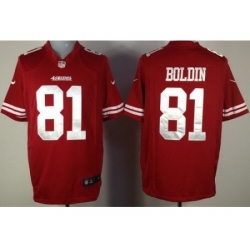Nike San Francisco 49ers 81 Anquan Boldin Red Game NFL Jersey
