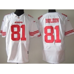 Nike San Francisco 49ers 81 Anquan Boldin White Elite NFL Jersey