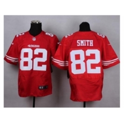 Nike San Francisco 49ers 82 Torrey Smith Red Elite NFL Jersey