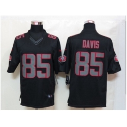 Nike San Francisco 49ers 85 Vernon Davis Black Limited Impact NFL Jersey