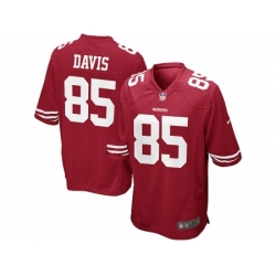 Nike San Francisco 49ers 85 Vernon Davis red Game NFL Jersey