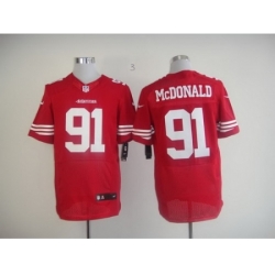 Nike San Francisco 49ers 91 Ray McDonald Red Elite NFL Jersey