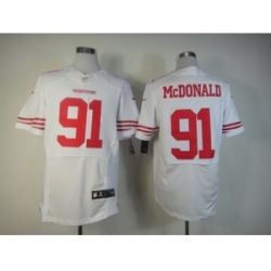 Nike San Francisco 49ers 91 Ray McDonald White Elite NFL Jersey
