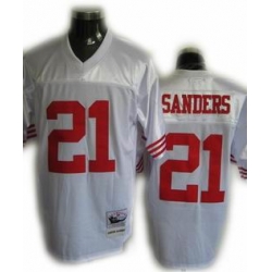 San Francisco 49ers 21 Deion Sanders Premier Throwback Color white Jersey