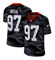 San Francisco 49ers 97 Nick Bosa Men Nike 2020 Black CAMO Vapor Untouchable Limited Stitched NFL Jersey