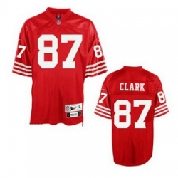 San Francisco 49ers Dwight Clark 87 Throwback Red Jersey