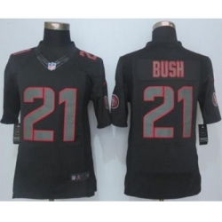 nike nfl jerseys san francisco 49ers 21 bush black[nike Impact Limited ][bush]