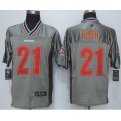 nike nfl jerseys san francisco 49ers 21 bush grey[Elite vapor][bush]